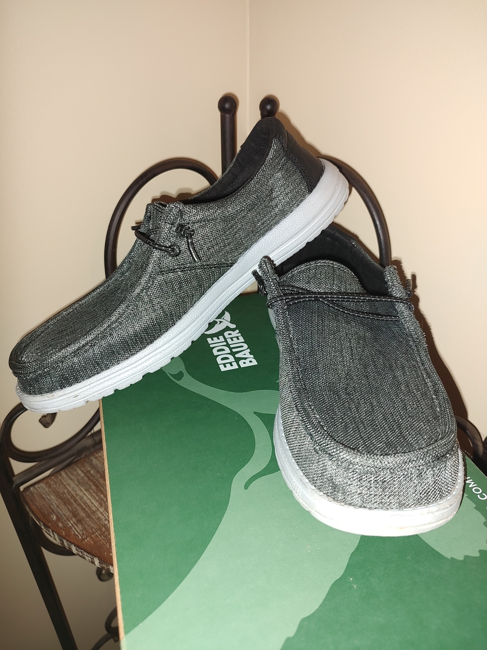 Eddie Bauer Gray Slip-On Casual Loafers